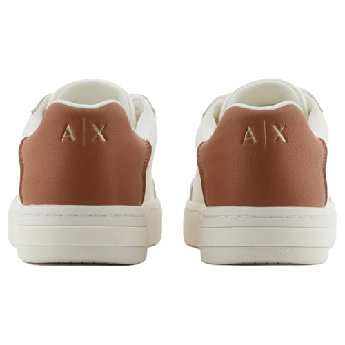 Armani Exchange Women's London Trainers, Off White Caram Cafe, 4 UK - Image 4