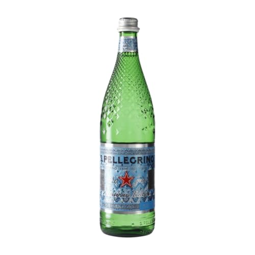 Agua Caja de 15 unidades San Pellegrino Frizzante Gas Sparkling 75 cl