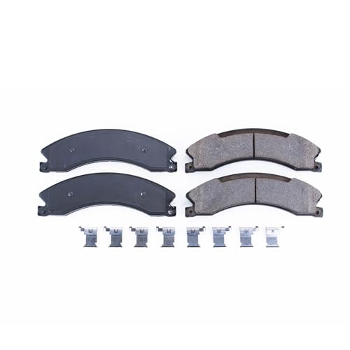 Image of PowerStop Front Brake Pads for Chevrolet Silverado 2500 HD 2012-19 |Silverado 3500 HD 2012-19 |Suburban 3500 HD 2016-19 - Z17 Ceramic Brake Pads with Installation Hardware, 17-1565