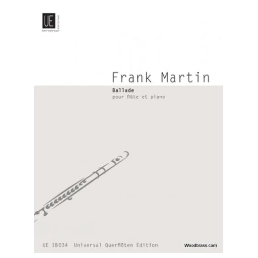 Partitions classique UNIVERSAL EDITION MARTIN F. - BALLADE - FLUTE Y PIANO Flauta traversa