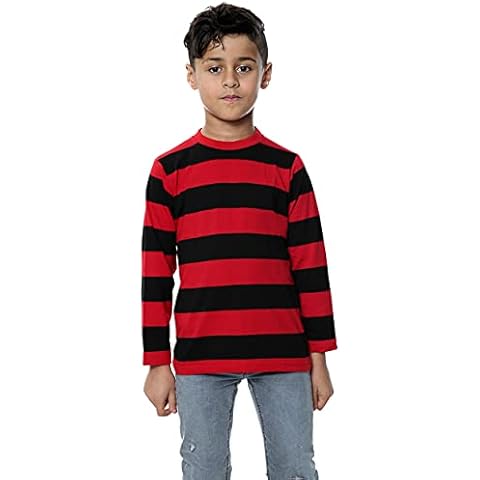 WickedFun Kids Long Sleeved Stripe T-Shirt Cover