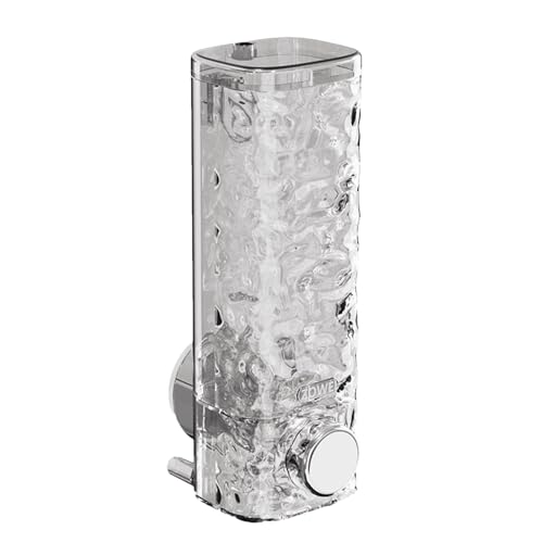 Zunetsutock Dispensador de jabón con – Dispensador de Ducha sin Agujeros, Recipiente de champú a presión 450 ml | Soporte de Pared Recargable, fácil Montaje para baño, Cocina, Lavabo, Ho
