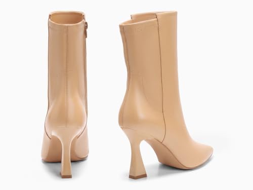 Coutgo Womens Ankle Boots Kitten Heel Pointed Toe Booties Zip Dress Shoes by Coutgo - Used condition - Image 4