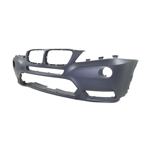 Image of FitParts Compatible with BMW X3 2011-2014 Front Bumper Cover | Primed, With Fog Light Holes, Without Parking Sensor Holes, Ready to Paint, OEM 51117210451, BM1000252