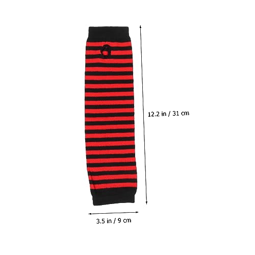 Mangas de brazo de compresión sin dedos, pack de 6 pares unisex de calentadores largos transpirables 3