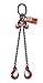 Chain Sling - 9/32" x 6' Double Leg with Sling Hooks and Adjusters - Grade 80