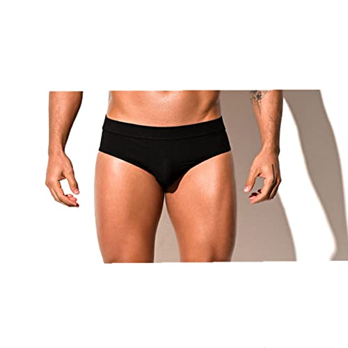 Bañador slip hombre trajes de baño para hombres resumen de bikini negro