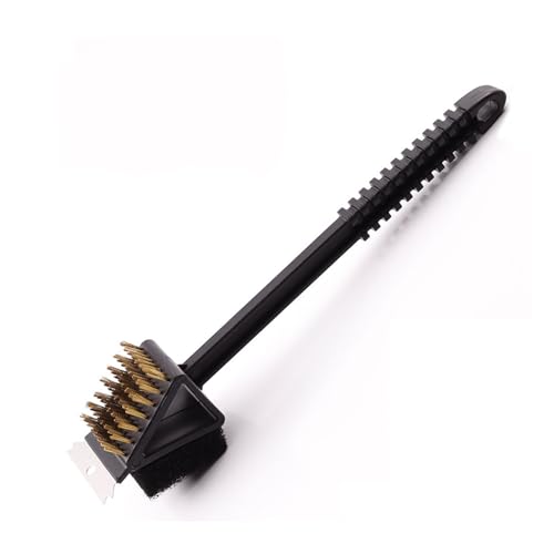 Brass Brush 3-in-1 BBQ Grill Brush with 14.5