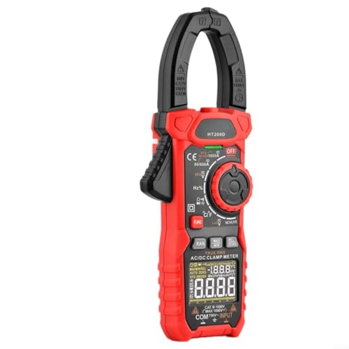 Pince multimètre 6000 points véritable RMS AC/DC testeur de résistance automatique HT208D