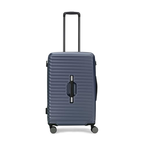 Image of Skybags Plastic Spinner Trunk Check-in Trolley Bag, 68cm | Medium Hardsided Luggage with Smooth 8-Wheel & TSA Lock | Suitcase for Travel | 5-Year International Warranty (Navy)