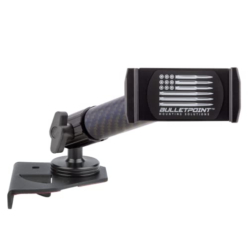 Bulletpoint Dash Mount Cell Phone Holder Compatible with 2018-2023 Jeep Wrangler JL (NOT 4xe) & 2020-2023 Gladiator Single Ball Mount Compatible with iPhone Android Smartphone (Passenger Side)