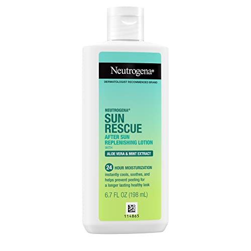 Neutrogena 00086800103592 Sun Rescue After Sun Replenishing Lotion With Aloe Vera, Mint Extract, & Vitamin E, 24-Hour Moisture For Healthy Glow For Sensitive Skin thumb #6