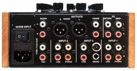 பின்புற பேனல் view of ECLER2 Warm2 DJ Mixer with inputs and outputs
