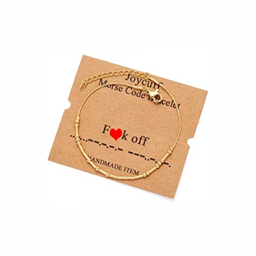 Image of JoycuFF Inspirational ๐ ๐ผ๐ฟ๐๐ฒ ๐๐ผ๐ฑ๐ฒ ๐๐ฟ๐ฎ๐ฐ๐ฒ๐น๐ฒ๐๐ ๐ณ๐ผ๐ฟ ๐ช๐ผ๐บ๐ฒ๐ป Gold Silver Stainless Steel Beads Bracelets Encouragement Birthday Gifts for Her Daughter Sister Mom Best Friend