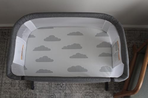 Image of Baby Bassinet Mattress Topper, Waterproof Replacement Pad with Removable & Washable Mattress Covers (for Baby Delight)