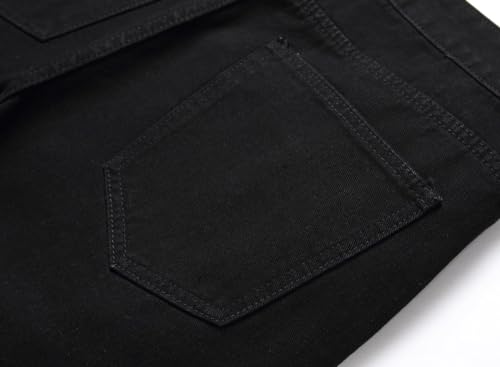 Men's Jeans Slim Fit Ripped Straight Leg Distressed Fashion Denim Pants4