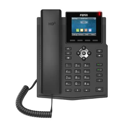 FanvilX3U-Pro 2.8" Color Display 6 SIP Lines 3Line Keys IPv4 & IPv6 PoE & GigE G.722 Opus G.723.1