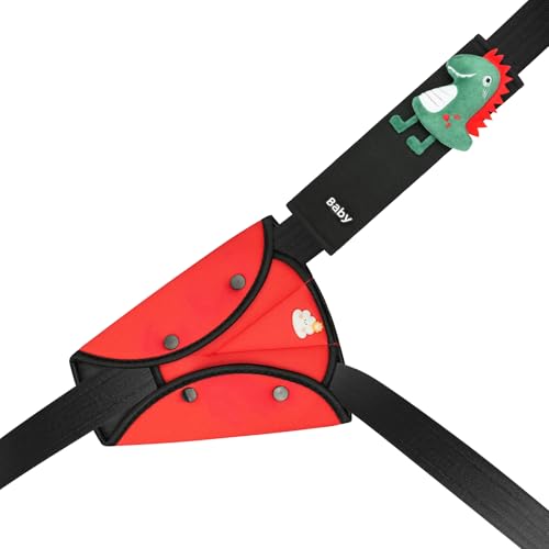 URAQT Coussin Ceinture Securite Enfan, 2 Ajusteur Voiture Protège Ceinture de Sécurité Coussin, Voiture Ceinture de Sécurité Coussinets d'Epaule pour Garçons Filles Auto Sacs Voyages