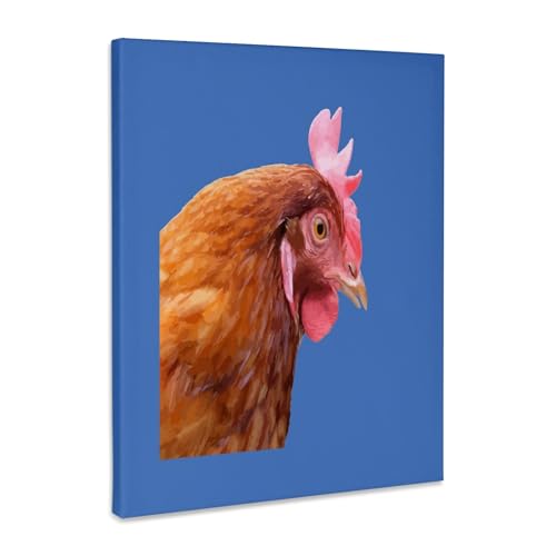 3dRose, Funny Side View Of A Farmyard Hen, Museum Grade