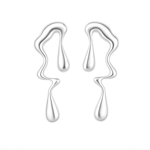 Image of Nilu's Collections Abstract Drip Design Earrings in Trendy and Modern Look | gift for her,gifts for womens & gilrls