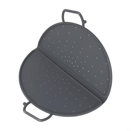Estante plegable de silicona para cocinar al vapor con marco de acero inoxidable, cesta de vapor plegable de 12 pulgadas resistente al calor para verduras y huevos, fácil de limpiar y almacenar