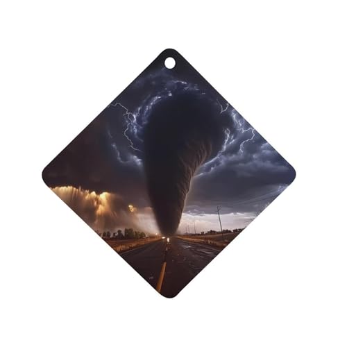 Tornado Car Air Freshener Hanging Aromatherapy Tablets for Car Accessories Rhombus