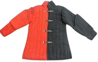 Gambeson médiéval rembourré type 1 avec boucles avant Lord of Battles