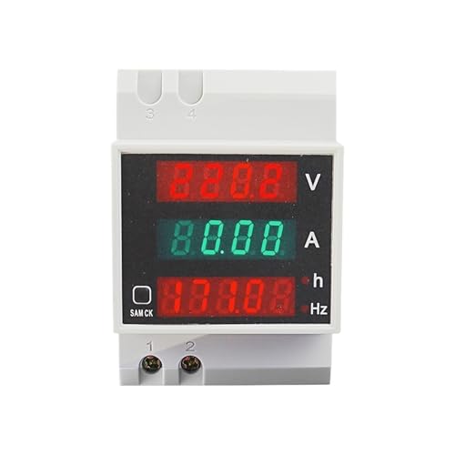 Voltmètre ampèremètre AC 250-450V 100A D52-2059 de rail avec fréquencemètre numérique LED