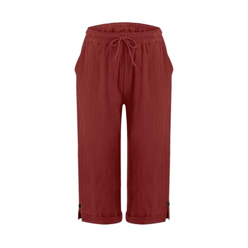 Pantalon sarouel léger pour femme contre la chaleur avec poches pratiques