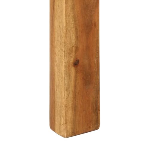 Table bois acacia massif 110x55 table d'appoint peu encombrante et durable - 7