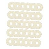 Vaguelly 90 Stück Klaviertasten Filz Unterlegscheiben 12x4x1mm Weiß Mittelharte Klavierregulierung Zubehör Für Tastatur Balance Reparatur Keyboard Ausgleich Pads