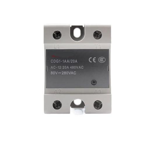 Relé de estado sólido SSR CDG1-1AA de 20A con control CA a CA monofásico