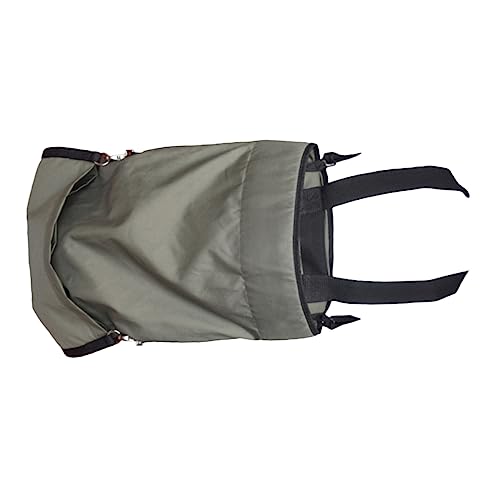 Mikikit Stain-proof Fruit Picking Apron Oxford Fabric Large Opening Comfortable Straps Machine Washable Versatile Use