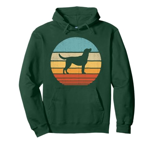 Labrador Retro Vintage 60er 70er Jahre Sonnenuntergang Hundeliebhaber Männer Frauen Pullover Hoodie
