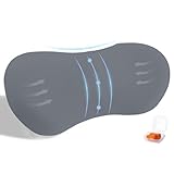 SOMLAW Cojin Lumbar, Cojín Lumbar Ergonómico para Silla de Oficina, Soporte Lumbar para Cama, de Espuma Viscoelástica para Aliviar el Dolor de Espalda Baja (Gris Oscuro)