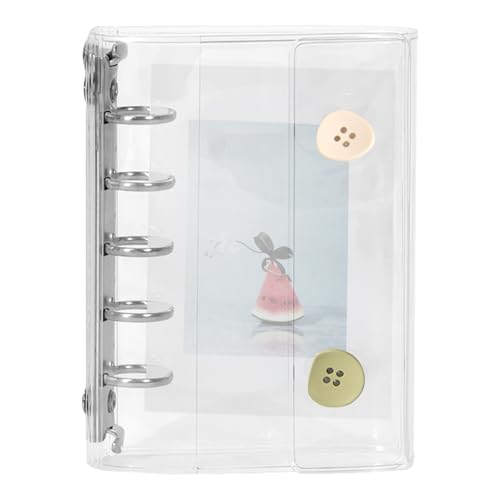 Organizador de pegatinas transparentes – Libro, libro de almacenamiento de pegatinas para álbumes de recortes y decoración de planificadores; cuaderno transparente esthetic para niños, niñas, adultos
