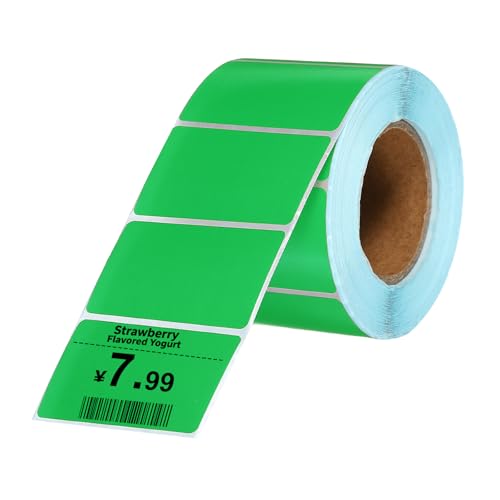 Étiquettes thermiques pour imprimante PATIKIL rouleau vert pour tri maison et bureau