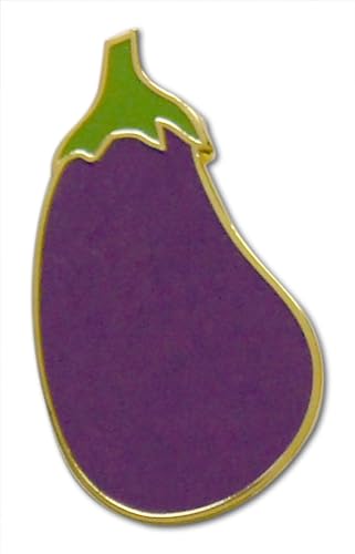 Image of Novel Merk Vegetable - Eggplant, Tomato, & Other Lapel Pin, Hat Pin & Tie Tack Set - Clutch Back