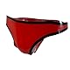 Kangxinsheng Modische Latex Slips für Damen,Rot Natürliche Gummi Shorts G-String Tanga,Latex Höschen Unterwäsche Cosplay Kostüms XXL