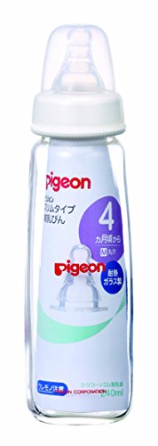 【耐熱ガラス製 240ml】 ピジョン スリムタイプ 哺乳びん 【耐熱ガラス製 240ml】 ピジョン スリムタイプ 哺乳びん