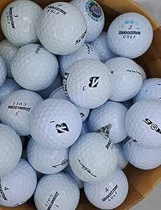 SDP Golf Balls โ Premium Used Lake Balls Grade B Recycled Lake Balls for Bridgestone Golf Balls - Mixed Models - Used, Not New (40)