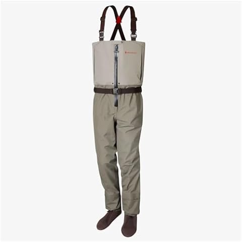 Redington Men's Escape Zip Up Waders - Chest-High Fly Fishing Waders - Waterproof Wader for Men - Boulder/Slate - Medium Large Cover