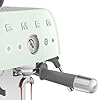 Smeg EGF03PGUK Espresso Coffee Machine with Grinder, 20 Bar Pump, 2.4L, 1650W, Pastel Green