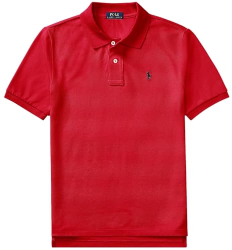 Image of Polo Ralph Lauren Custom Men's Mesh Polo Shirt, Ralph Lauren Red, M