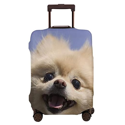 Funda de equipaje de Pomerania lavable para maleta de viaje protectora para 18-32 pulgadas S-Xl, blanco, 85
