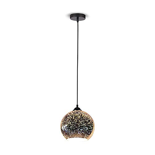 Suspension avec fil 3D E27 pour éclairage de salle à manger chic