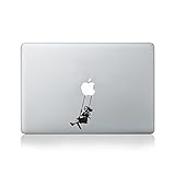 Banksy Girl Swinging Vinyl Decal for Macbook (13-inch Macbook and 15-inch Macbook) / Laptop / Guitar