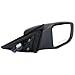 Right Passenger Black Side Mirror Compatible with Nissan Altima 2013-2018 Sedan Power Glass/Non-Folding/Non-Heated Door Mirrors Outside Rear View Mirror Replace # 963013TH0A