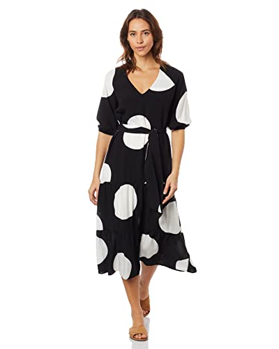 Vestido midi, Feminino, Hering, Preto, P