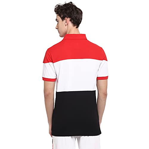 Image of OFF LIMITS Men's Mens Pcp Cns Core Polo T-Shirt (Black /White / Red Small)
